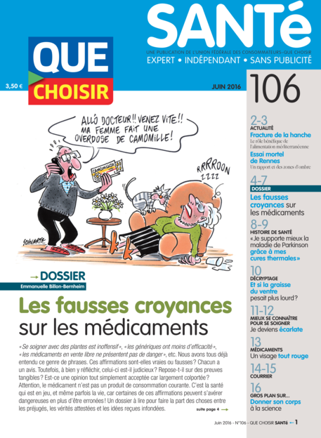 Couverture Que Choisir Santé - 106