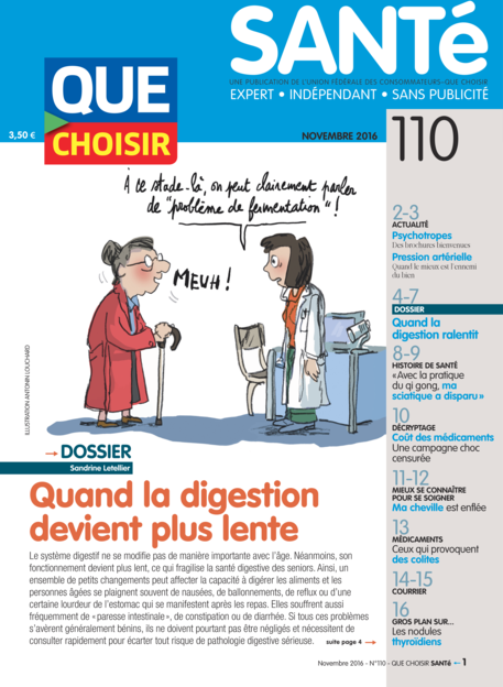 Couverture Que Choisir Santé - 110