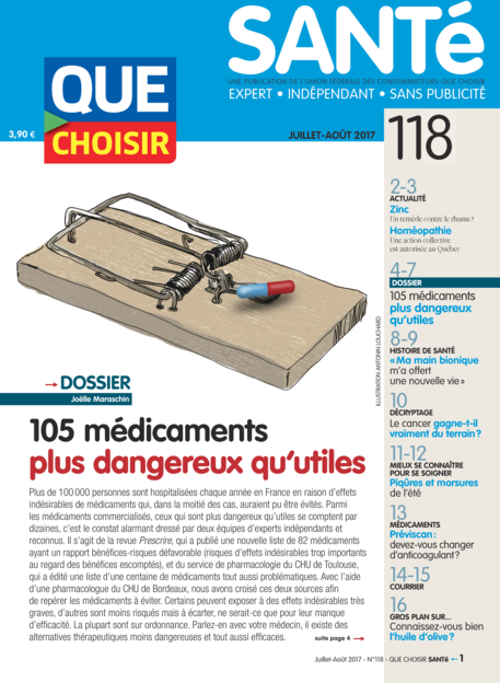 Couverture Que Choisir Santé - 118