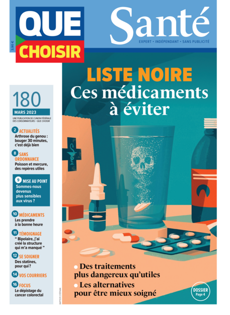 Couverture Que Choisir Santé - 180