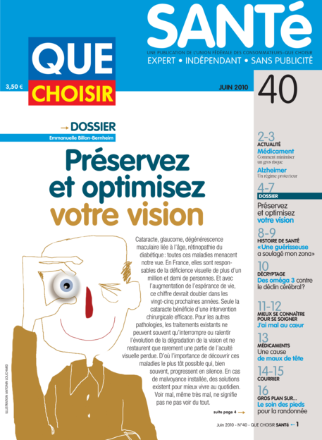 Couverture Que Choisir Santé - 40