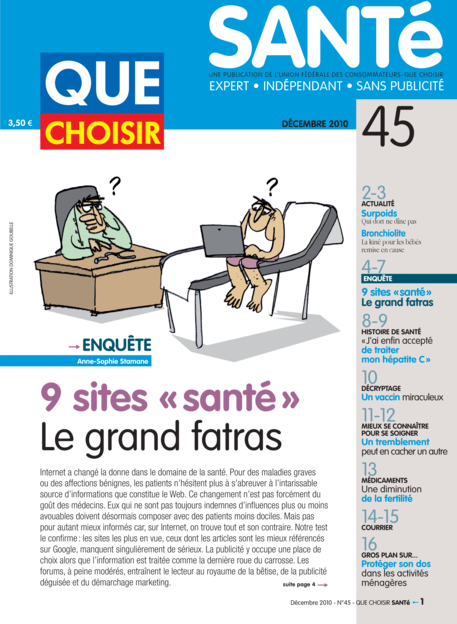 Couverture Que Choisir Santé - 45