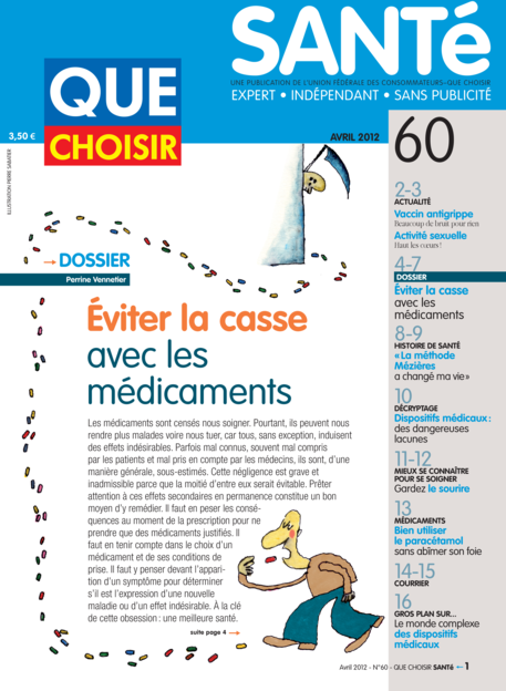 Couverture Que Choisir Santé - 60