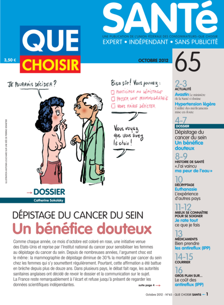 Couverture Que Choisir Santé - 65