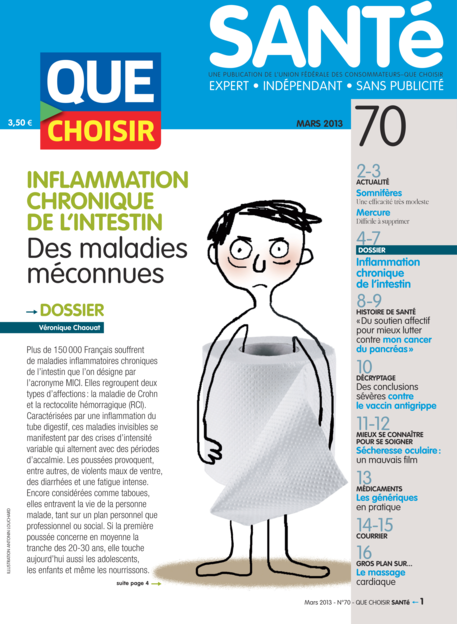 Couverture Que Choisir Santé - 70