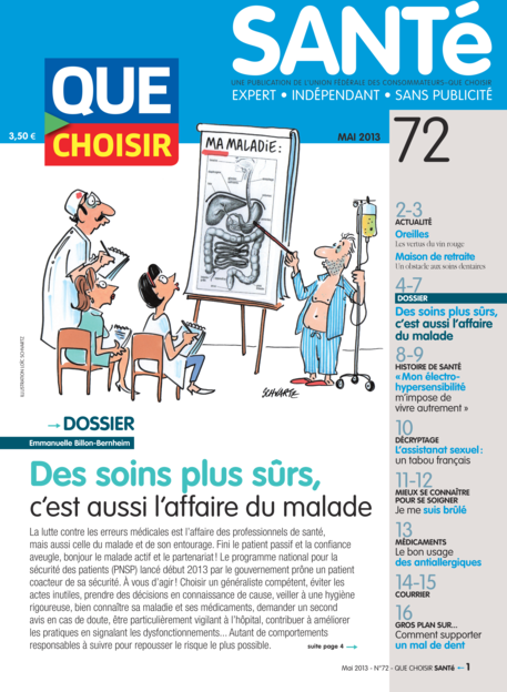 Couverture Que Choisir Santé - 72