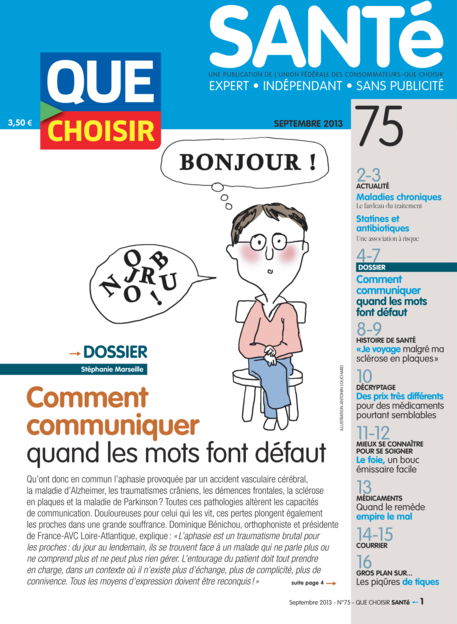 Couverture Que Choisir Santé - 75