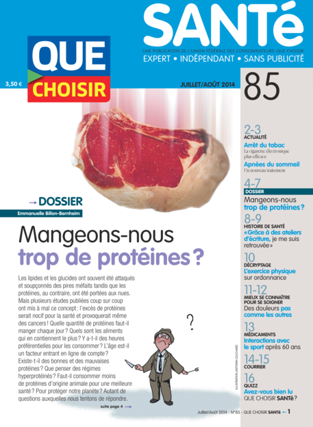 Couverture Que Choisir Santé - 85