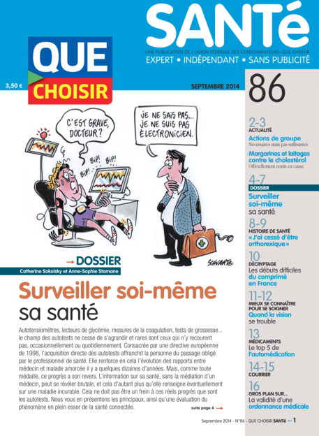 Couverture Que Choisir Santé - 86