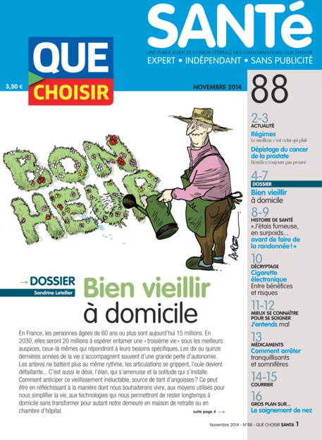 Couverture Que Choisir Santé - 88