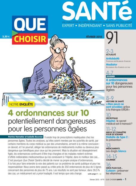 Couverture Que Choisir Santé - 91