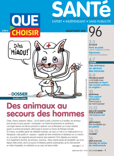 Couverture Que Choisir Santé - 96